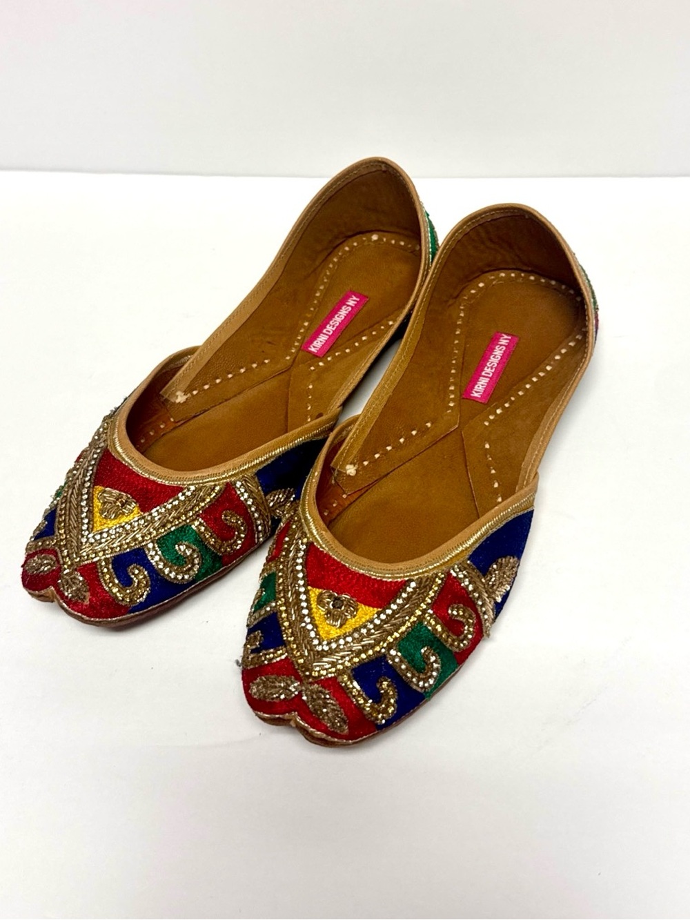Embellished Multicolor Women's Jutti Flats sz9